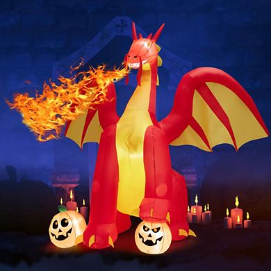 Halloween Festivr Inflatable  With Led Lights Spoof Ghost Yard Decoration