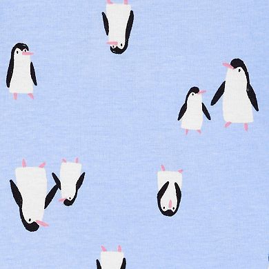 Baby & Toddler Carter's 4-Piece Penguin Snug Fit Tops & Bottoms Pajama Set