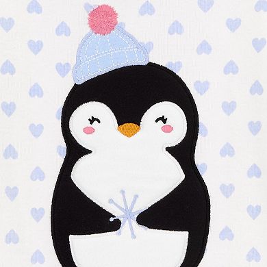 Baby & Toddler Carter's 4-Piece Penguin Snug Fit Tops & Bottoms Pajama Set
