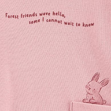 Baby Girl Carter's 3-Piece Forest Friends Bodysuit, Pocket Tee, & Pants Set