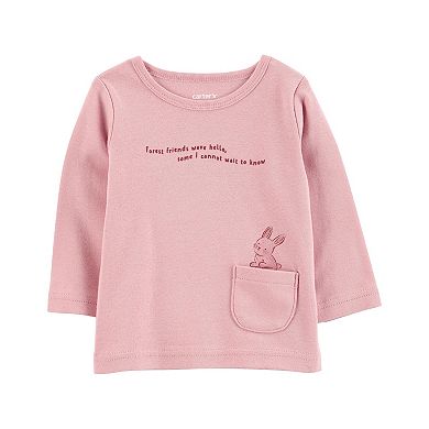 Baby Girl Carter's 3-Piece Forest Friends Bodysuit, Pocket Tee, & Pants Set