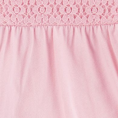 Baby Girl Carter's 2-Piece Eyelet Long-Sleeve Bodysuit Pant Set
