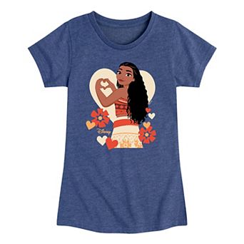 Disney's Moana Girls 7-16 Love Graphic Tee