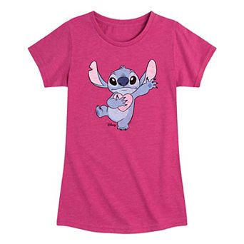 Disney's Lilo & Stitch Girls 7-16 Heart Graphic Tee