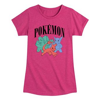 Girls 7-16 Pokemon Charmeleon Ivysaur Wartortle Graphic Tee