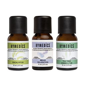 HoMedics Clarify and Relax Trio Essential Oils 3-Pack