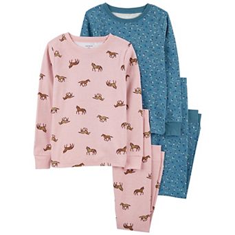 Girls 4-14 Carter's 4 pc Snug Fit Cotton Pajama Set