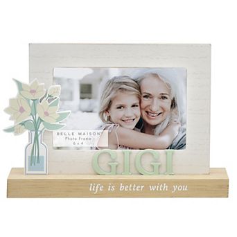 Belle Maison 4" x 6" White Gigi Table Frame