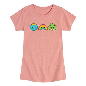 Girls 7-16 Cute St. Patrick's Icons Graphic Tee