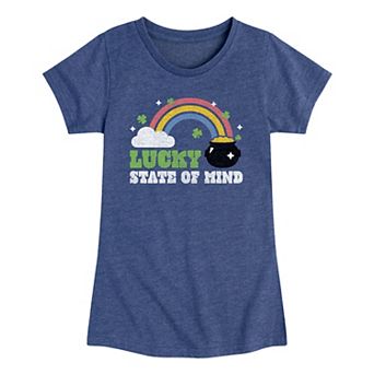 Girls 7-16 Lucky State of Mind Graphic Tee