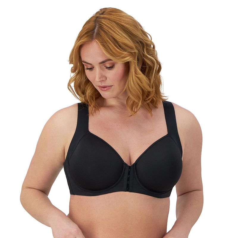 Bali One Smooth U Posture Boost With EverSmooth Back Underwire Bra DF3450, Women's, Size: 36 Dd, Black