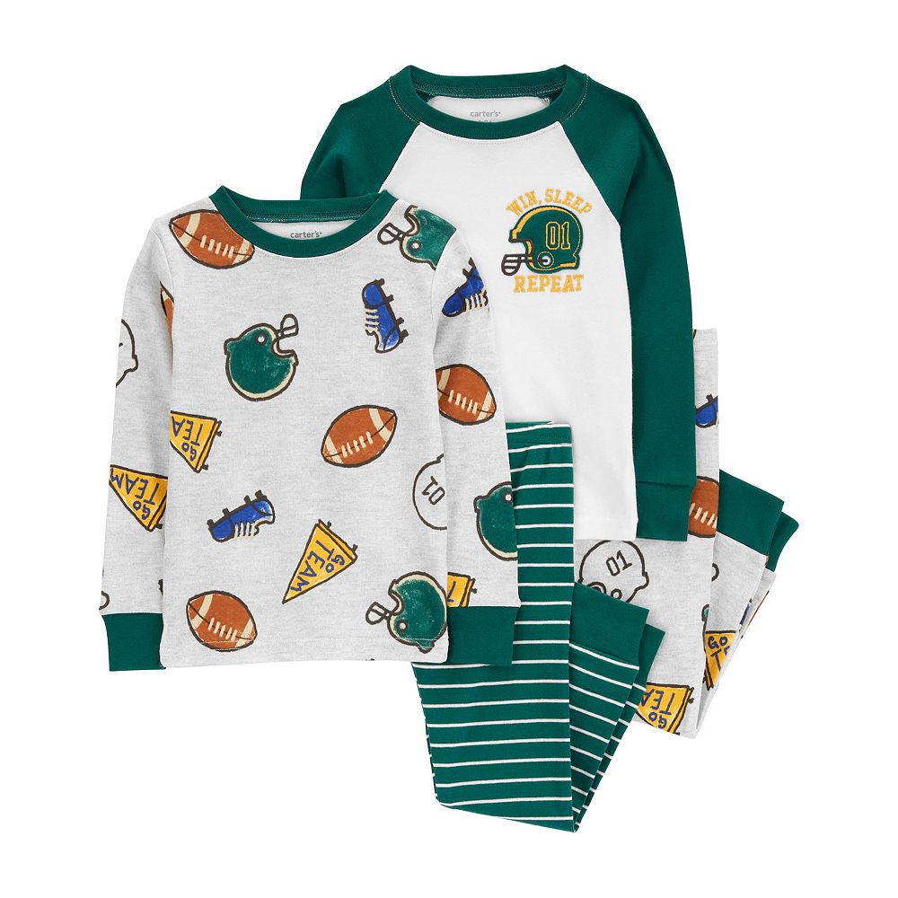 Carters Boys 12-24 Months Monster 4 Piece Pajama Set