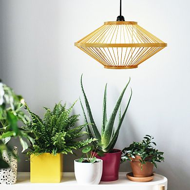 Modern Woven Bamboo Pendant Hanging Light Shade