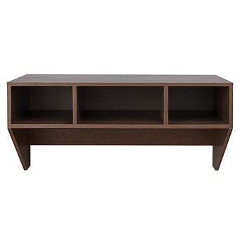 Wall Mounted Office Computer Desk With Three Compartments