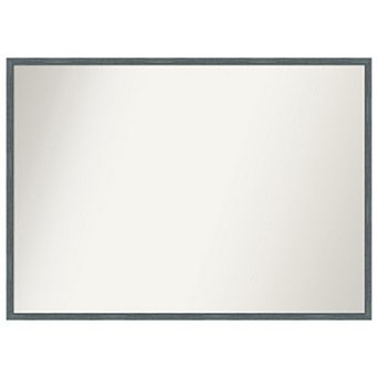 Dixie Rustic Narrow Non-beveled Wood Bathroom Wall Mirror