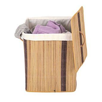 Mendong Collapsible Waterproof Laundry Hamper with Lid and Handles