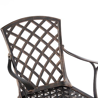 Indoor and Outdoor Dining Chairs Cast Aluminum