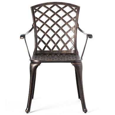 Indoor and Outdoor Dining Chairs Cast Aluminum