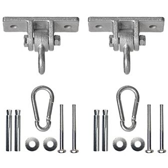 Heavy Duty Permanent Swing Hanger Brackets Set for Indoor and Outdoor Use