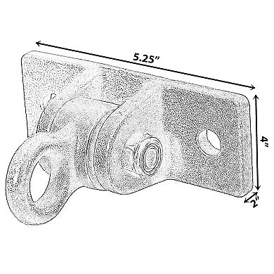 Heavy Duty Permanent Swing Hanger Brackets Set for Indoor and Outdoor Use