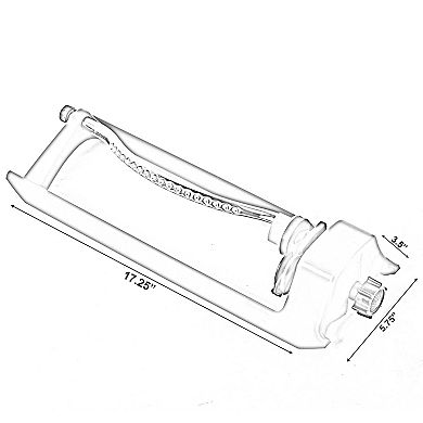 Oscillating Water Sprinkler with Nozzle Jets
