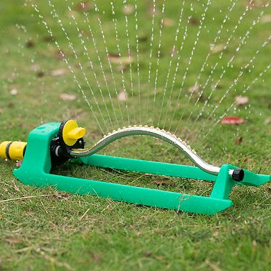 Oscillating Water Sprinkler with Nozzle Jets