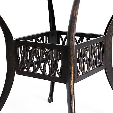 Indoor and Outdoor Dinning Table Bistro Patio Cast Aluminum