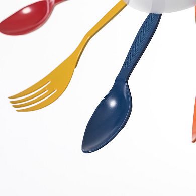 Decorative 3D Cutlery Utensil Spoon and Fork Wall Clock for Kitchen, Playroom or Bedroom