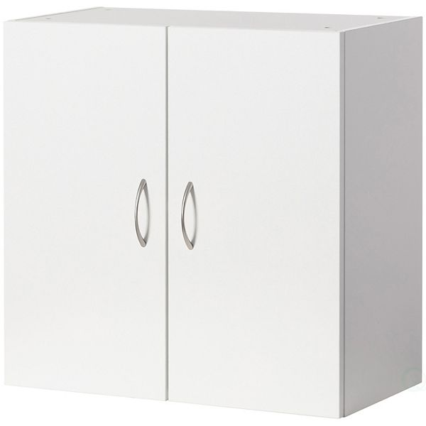 Wall Mount Bathroom Wood with Adjustable Shelf and Double Doors