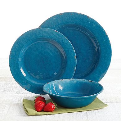 Studio California Mauna 12 Piece Melamine Dinnerware Set