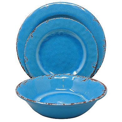 Studio California Mauna 12 Piece Melamine Dinnerware Set