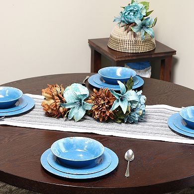 Studio California Mauna 12 Piece Melamine Dinnerware Set