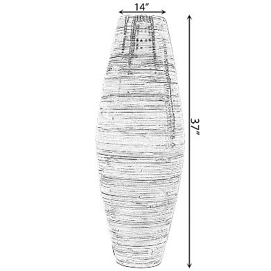Tall Bamboo Floor Vase Cylinder, for Dining, Living Room, Entryway Decoration