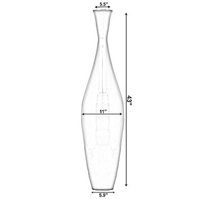 Tall Modern Bamboo Narrow Trumpet Floor Vase