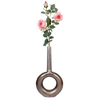 Decorative Centerpiece Aluminium-Casted Table Flower Vase