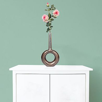 Decorative Centerpiece Aluminium-Casted Table Flower Vase