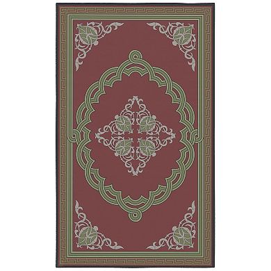 Deerlux Transitional Living Room Area Rug With Nonslip Backing