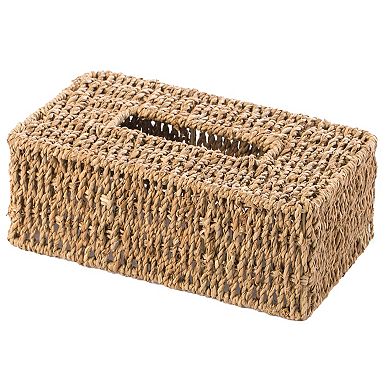 Woven Seagrass Wicker Tissue Box Cover Holder