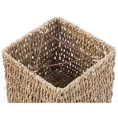 Woven Seagrass Wicker Tissue Box Cover Holder