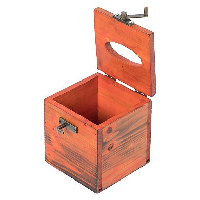Wooden Rustic Lockable Tissue Box Cover Holder