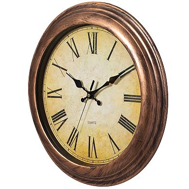 Retro Decor Bronze Rustic Wall Clock