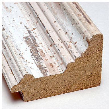 Alexandria Non-beveled Wood Bathroom Wall Mirror