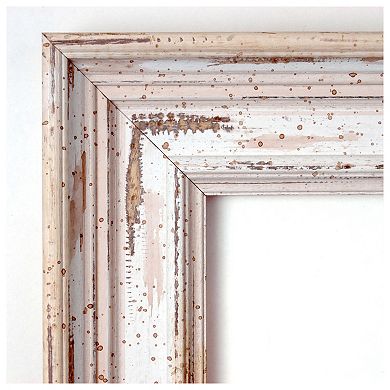 Alexandria Non-beveled Wood Bathroom Wall Mirror