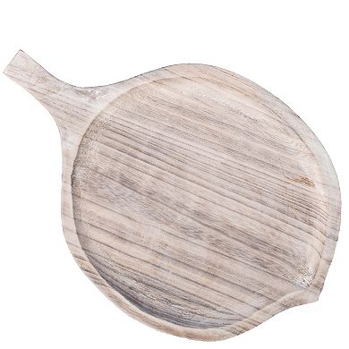 Wooden Leaf Serving Tray Display Platter