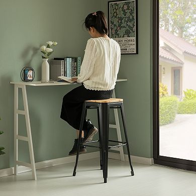 Decorative Accent Bar Stool for Indoor and Outdoor