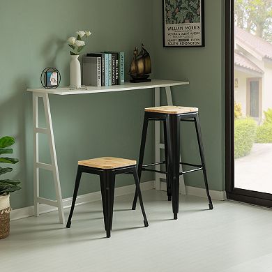 Decorative Accent Bar Stool for Indoor and Outdoor