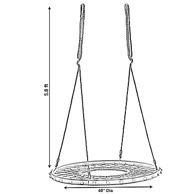 Round Net Tree Spider Web Swing