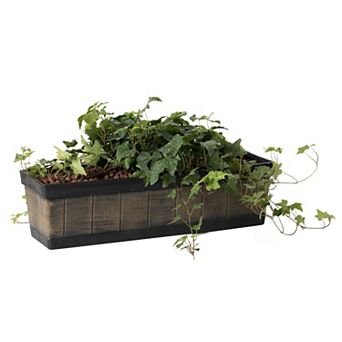 Outdoor and Indoor Rectangle Trough Plastic Planter Box