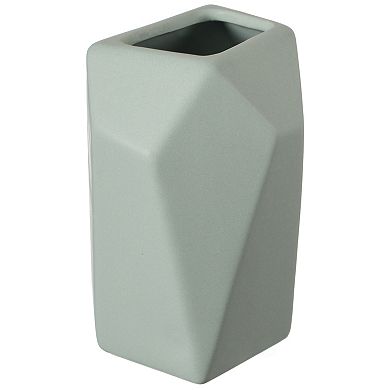 Decorative Ceramic Multi Paned Vase, Modern Style Centerpiece Table Vase