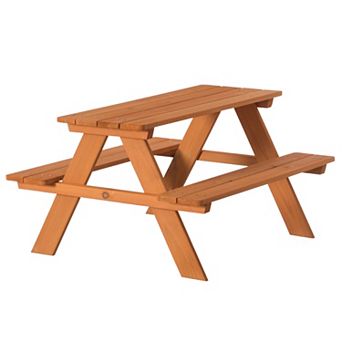 Wooden Kids Outdoor Picnic Table for Garden and Backyard